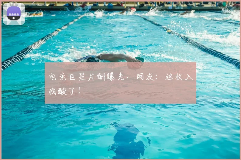电竞巨星片酬曝光，网友：这收入我酸了！